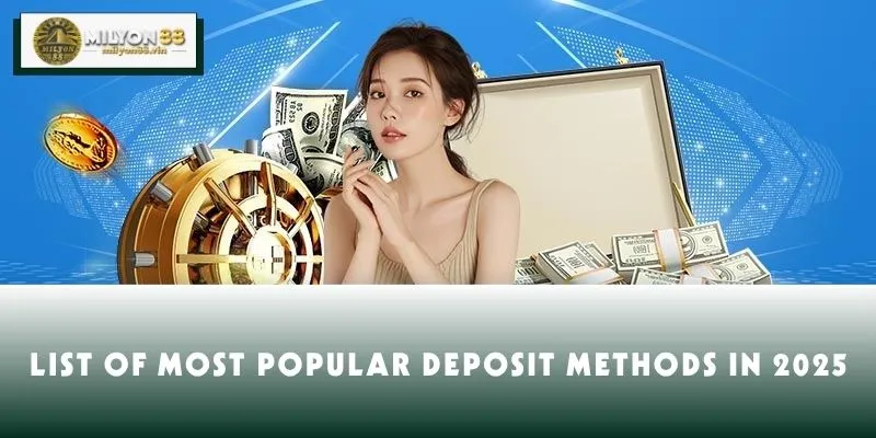 List of most popular deposit methods in 2025