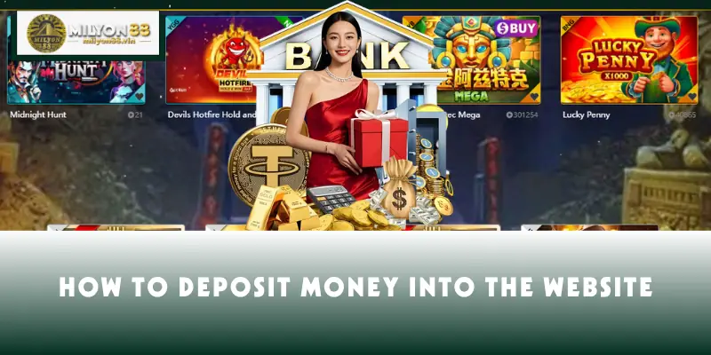 How to deposit money into the website to participate in a bet