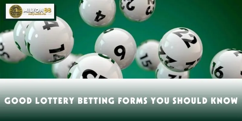 Good lottery betting forms you should know